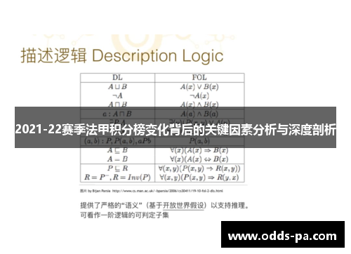 2021-22赛季法甲积分榜变化背后的关键因素分析与深度剖析