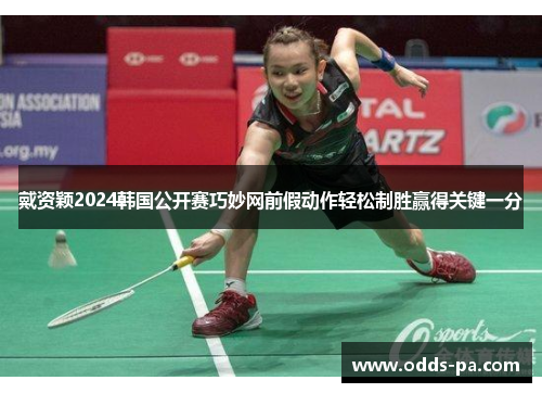 戴资颖2024韩国公开赛巧妙网前假动作轻松制胜赢得关键一分